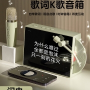 柏林之声蓝牙音箱K歌音响话筒麦克风一体带歌词家庭户外唱歌送礼